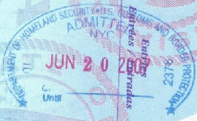 Passport Stamps USA